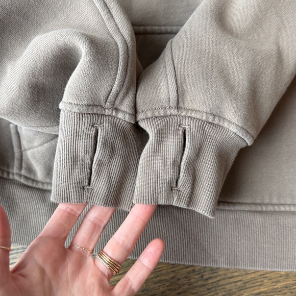 Lululemon Athletica Scuba Half Zip Hoodie Nomad Size XS/S like new - Picture 9 of 11